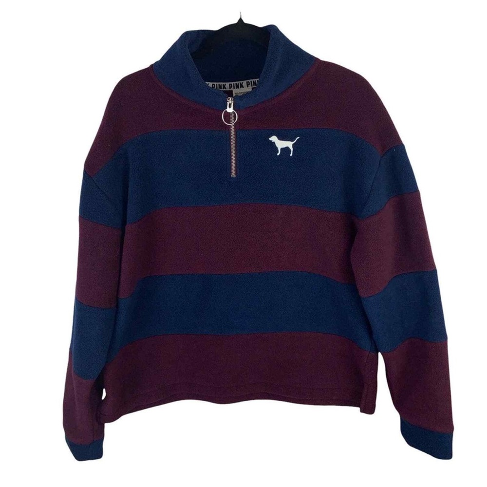 PINK quarter zip fleece